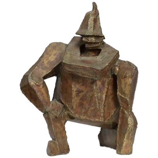 “starke Jâan” Sculpture In Welded Steel By Louk Van Meurs, Netherlands, C. 1970s 1