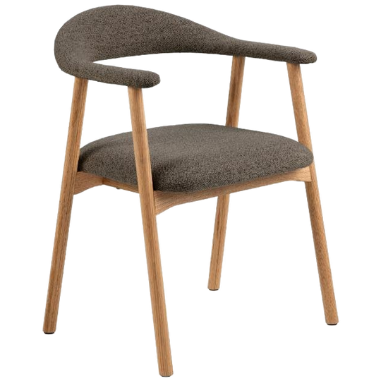 By fonQ Nordic Eetkamerstoel Eikenhout Taupe Set 4 | €189 Nu 1