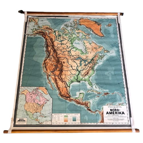 Oude Landkaart Noord-Amerika