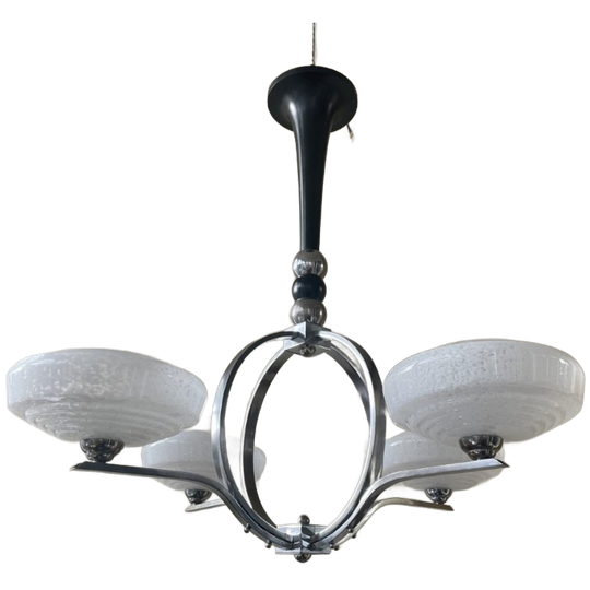 Hanglamp Lamp Plafondlamp Art Deco 1930 Frans 1