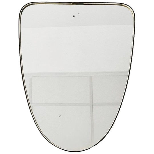 Mid-century Asymmetrische Spiegel Messing 1950’s 1