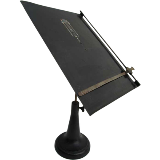 Antieke Ijzeren Art Deco Muziekstandaard, Tafelmodel 1