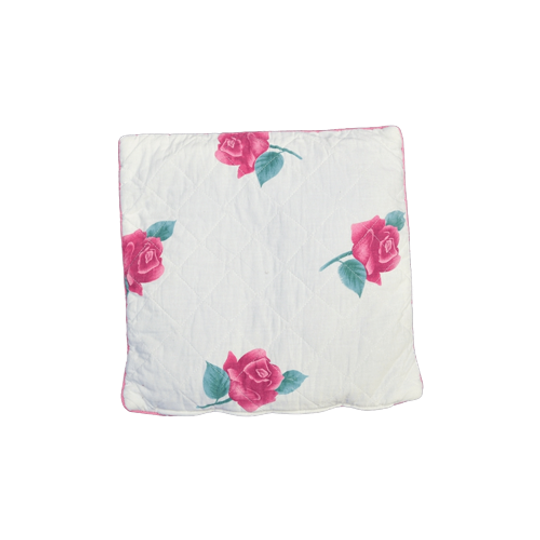 Wit Kussen Roze Rozen 1