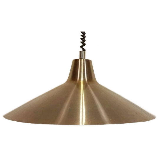 Vintage Dijkstra Metalen Hanglamp Pullout Lamp 1