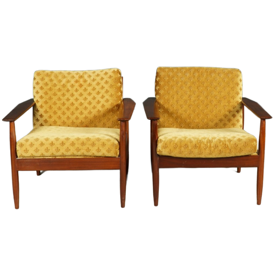 Set Vintage Fauteuils – Teakhout – Jaren 60/70 1