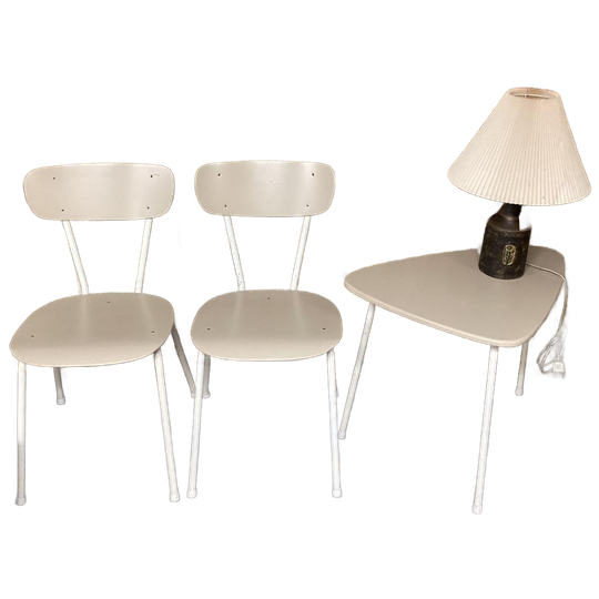 Retro Setje, Stoelen Met Tafeltje Jaren 60 1