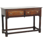 Antiek Engels Eikenhouten Dressoir/ Side Table Uit Eind 18e Eeuw Met Mooie Originele Details thumbnail 1
