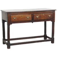 Antiek Engels Eikenhouten Dressoir/ Side Table Uit Eind 18e Eeuw Met Mooie Originele Details