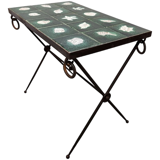 Unieke Design Bijzettafel Van Paul Pouchol En Jacques Adnet 1