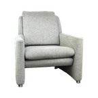 Leolux Design Fauteuil Model Fidamigo In Een Mooie Dikke Grijze Stof thumbnail 1