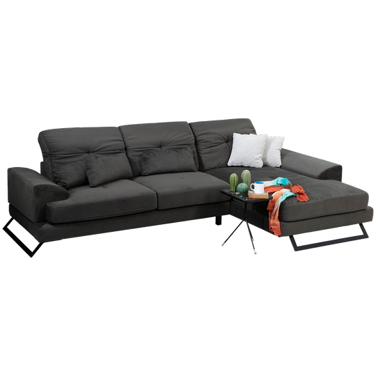 Evila Originals | Frido Hoekbank Rechts Antraciet 1