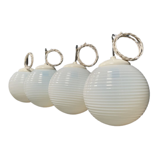 Parelmoer Opaline Glazen Hanglampen Prijs Per Stuk 1