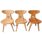 Jacob Kielland Brandt Set Van 3 Vintage Stoelen thumbnail 1