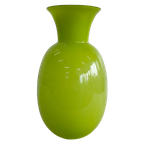 Grote Limegroene Bolvaas Met Brede Hals thumbnail 1