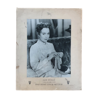 Cinema German Promotional Material, Baryte Photo On Board. 40 X 50 Cm