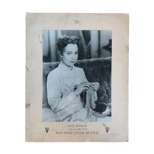 Cinema German Promotional Material, Baryte Photo On Board. 40 X 50 Cm 1