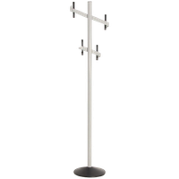 Lande Kapstok, Lichtgrijs, 195 Cm Hoog, 4 Haken