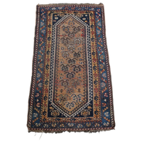 Mooi Oud Handgeknoopt Oosters Vloerkleed Met Leuke Patronen En Mooie Kleuren 172x88cm