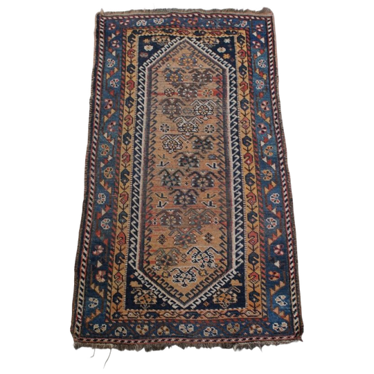 Mooi Oud Handgeknoopt Oosters Vloerkleed Met Leuke Patronen En Mooie Kleuren 172x88cm 1