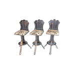 Set Of 3 Vintage Lucite Swivel Bar Stools, 1970S thumbnail 1