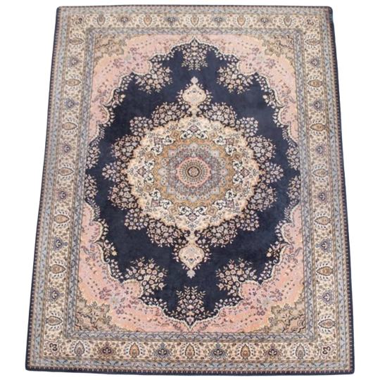 Mooi Vloerkleed Met Voornamelijk Roze En Donkerblauw Met Prachtig Patroon 240x170cm 1
