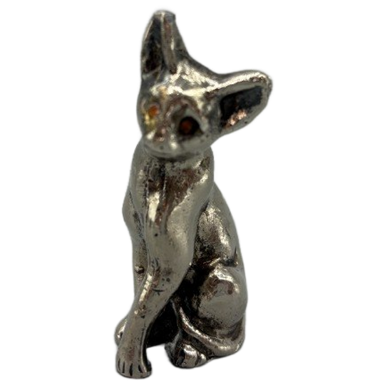 Zilveren Miniatuur Kat 1