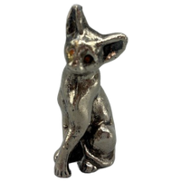 Zilveren Miniatuur Kat