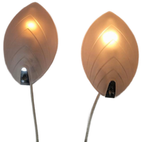 Een Paar Blad Schelp Vormige Vintage Wandlampen