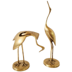 Caravell 70's Vintage Set Kraanvogels Messing Vogels thumbnail 1