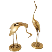 Caravell 70's Vintage Set Kraanvogels Messing Vogels