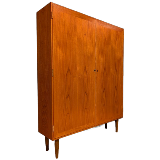 Vintage Kledingkast, Ontwerp Van Kai Winding Voor P. Jeppesen Møbelfabrik, Jaren 60 1