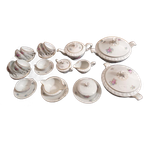 Klassiek Parelmoer Porselein Servies Tsjecho-slowaaks thumbnail 1