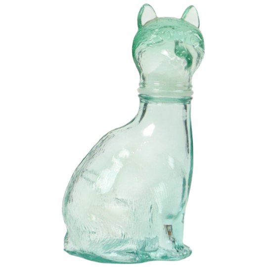Kleine Glazen Katten Karaf Poes Fles Vetreria Etrusca Glaswerk 1