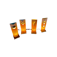 4 X Danish Bala Bonbori Table Lamp Design Zentrum Nordrhein Westfalen. Incredible Rare. Paper Lam