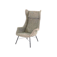 Vintage Miroslav Navratil Wingback Lounge Fauteuil Voor Ton