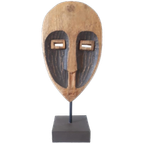 Houten Masker Op Standaart Retro Beeld thumbnail 1