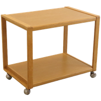 Vintage Deense Trolley 'Biersted' Washed Oak