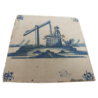 Landschap Blauw - Waterput - 18E Eeuw
