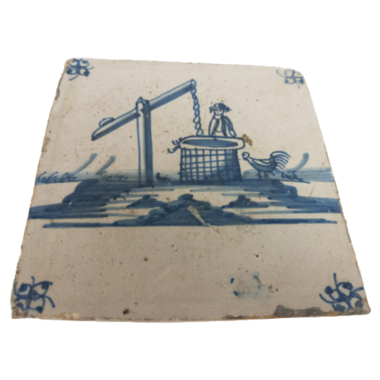 Landschap Blauw - Waterput - 18e Eeuw 1