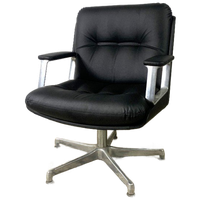 Italian Design Office Leatherette Armchair By Vaghi
