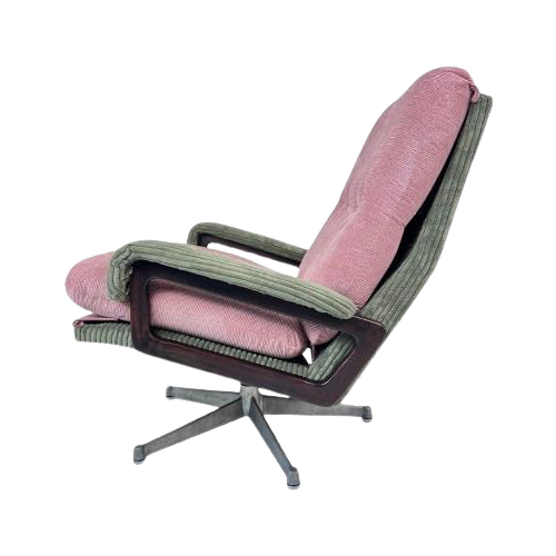 Draaifauteuil Roze Groen | King Chair Pink André Vandenbeuck