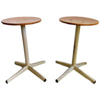 Set Vintage Industriële Krukjes 1960’s