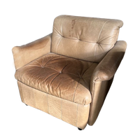Leren Bankstel Met Fauteuils