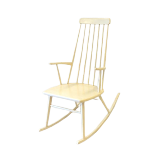 Vintage Retro Stoel Spijlenstoel Fauteuil Schommelstoel 60s 1