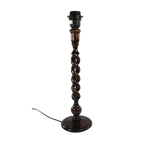 Houten Lampvoet Tafellamp Met Gedraaide Poot thumbnail 1