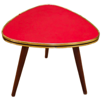 Vintage Plantentafeltje Tafeltje Bijzettafeltje Tafel Rood