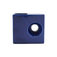 Afina Rijnsburg Blauw Blokvaasje