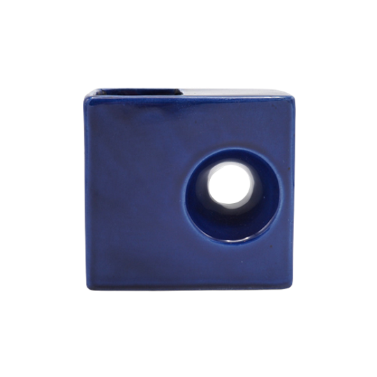 Afina Rijnsburg Blauw Blokvaasje 1