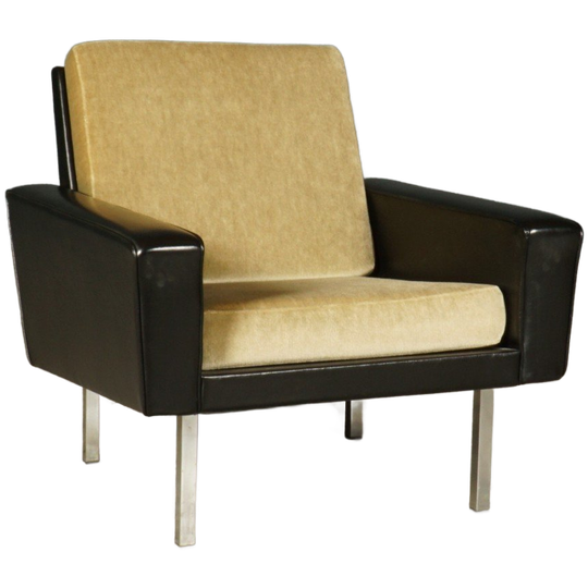 Vintage Fauteuil – Velours – Jaren 60 1