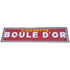 Zeer Groot Emaille Bord Boule D'or Cigarette Uit 1952. thumbnail 1